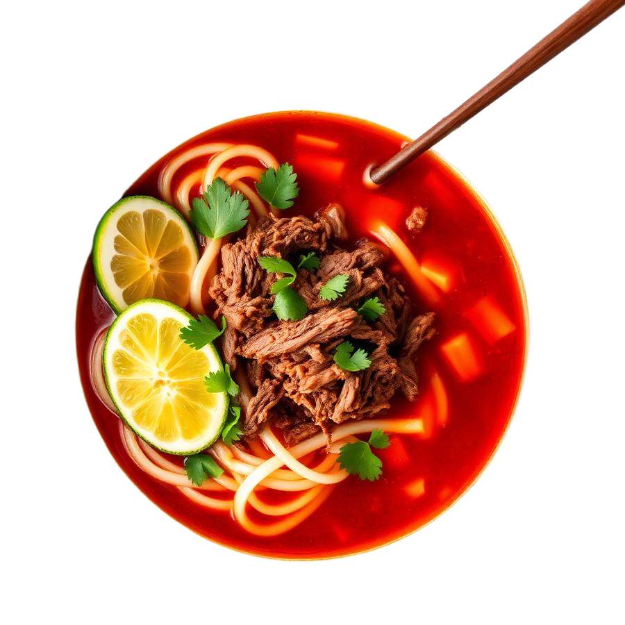 Birria ramen in consommé